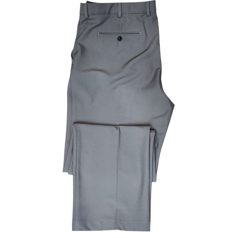 Greg Norman Men's Stretch Golf Performance Pants Gray‎ Polyester Trouser 40x32